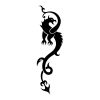 tribal dragon image of tattoo